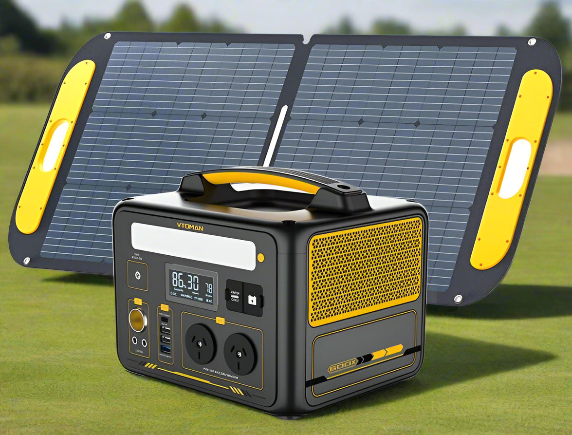 Jump 600X 600W Power Station 110W Solar Panel 10A AC/DC