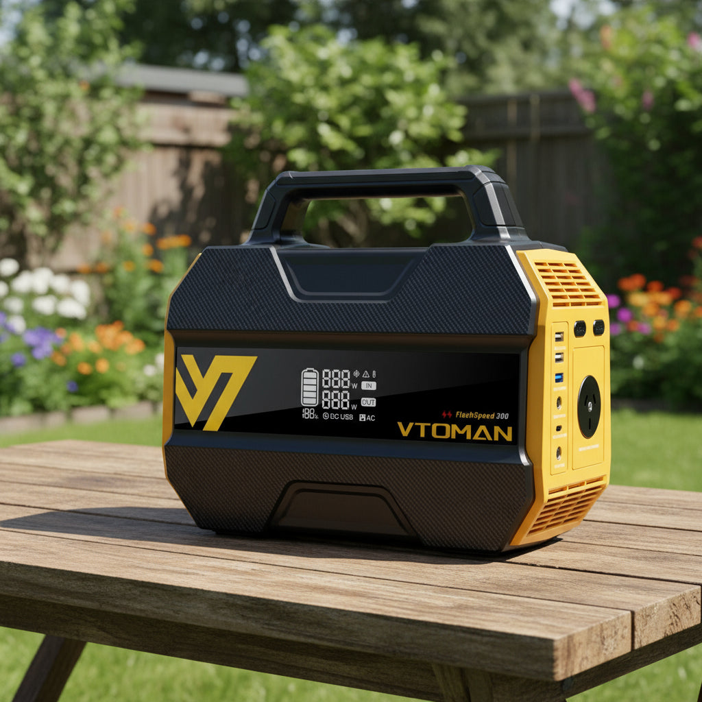 FlashSpeed 300 Solar Power Station 600W AC/DC for Camping AU