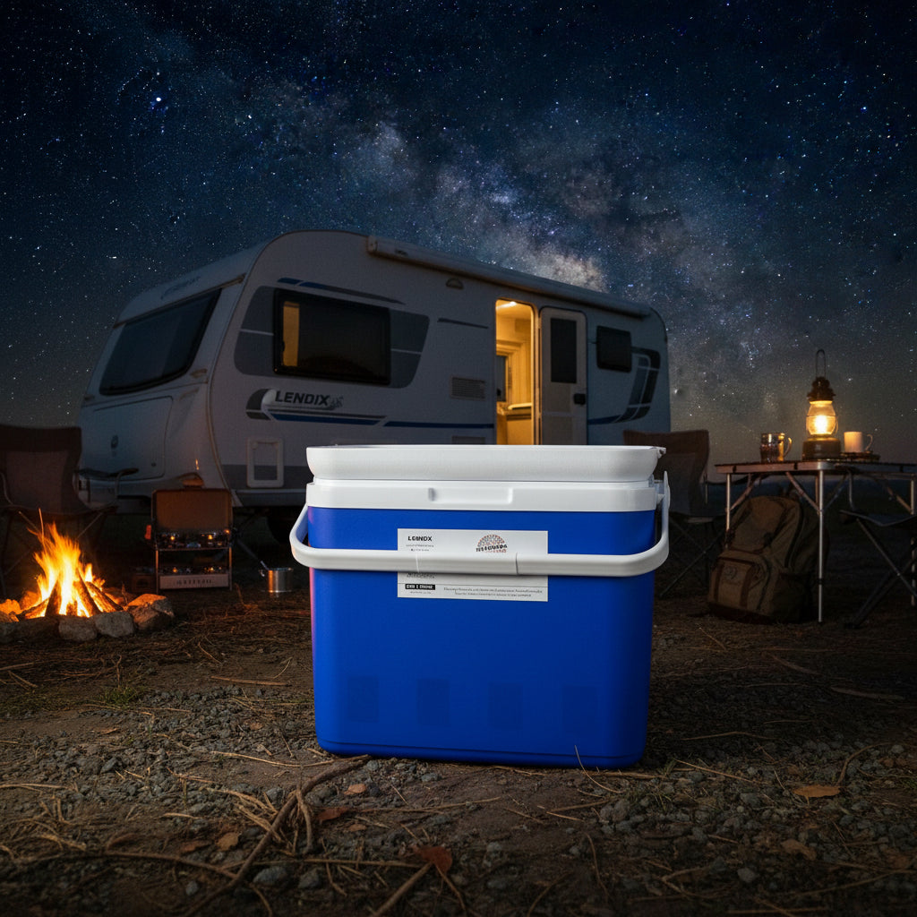 33L Portable Cooler Box Ice Chest for Picnic, Camping, Fishing, Caravan