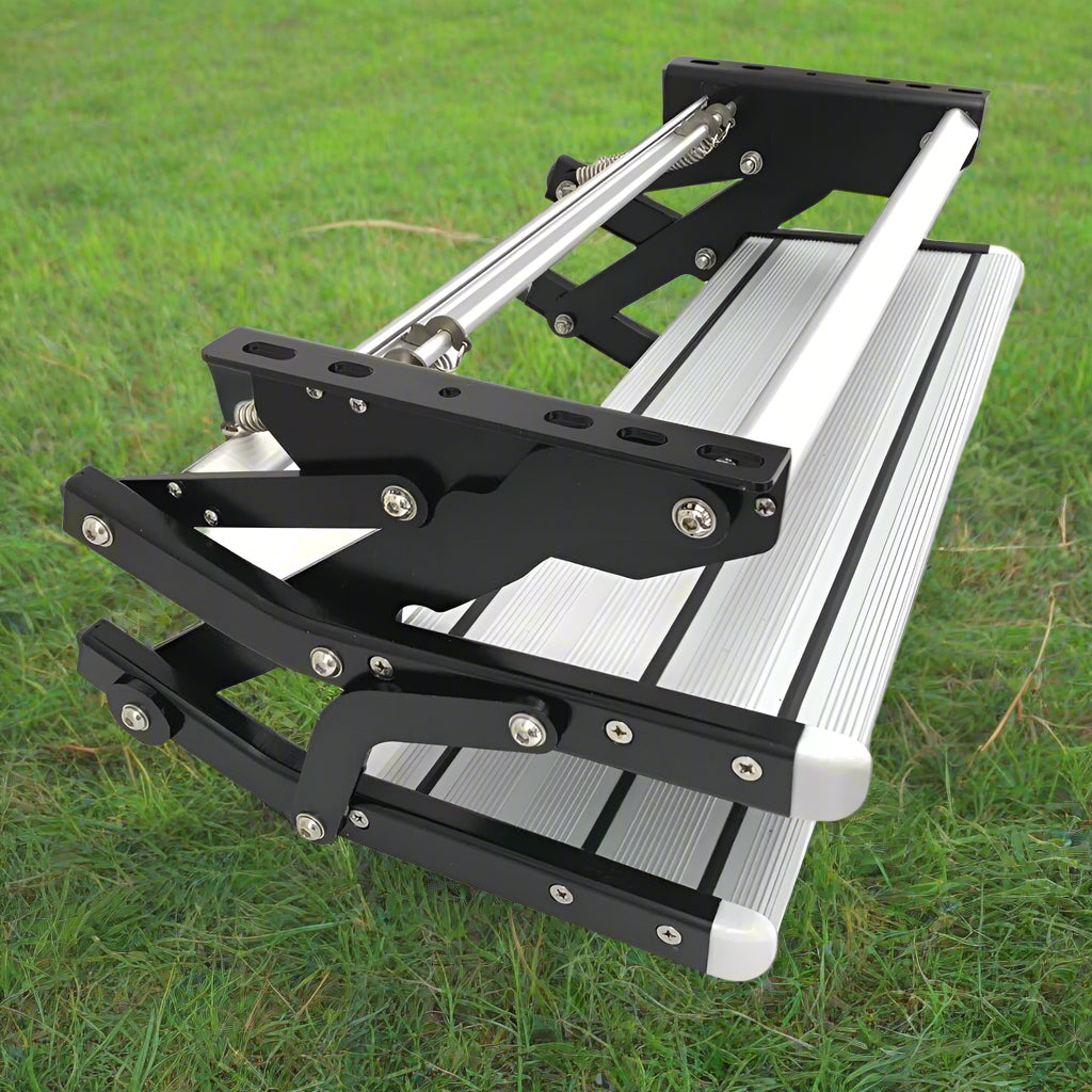 Aluminium Double Caravan Step Pull Out Folding Steps For Road RV Camper Trailer