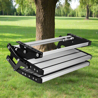 Aluminium Double Caravan Step Pull Out Folding Steps For Road RV Camper Trailer