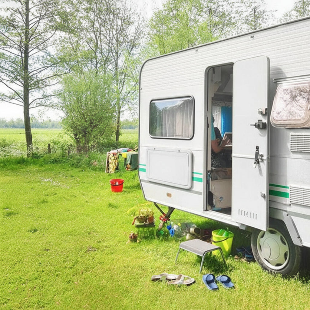 Caravan Table Folding Picnic Camping Motorhome Outdoor Tables Locked 800x450mm