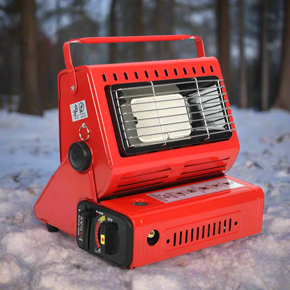 Portable Butane Gas Heater Camping Camp Tent Outdoor Hiking Camper Survival Red