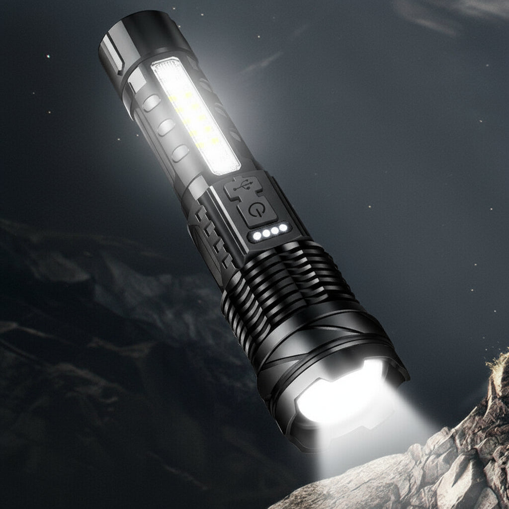Super Bright 30W 14LED Flashlight White Laser Tactical Torch Lamp for Camping AU