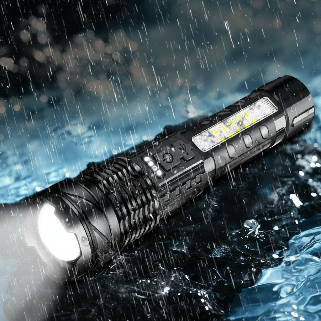 Super Bright 30W 14LED Flashlight White Laser Tactical Torch Lamp for Camping AU