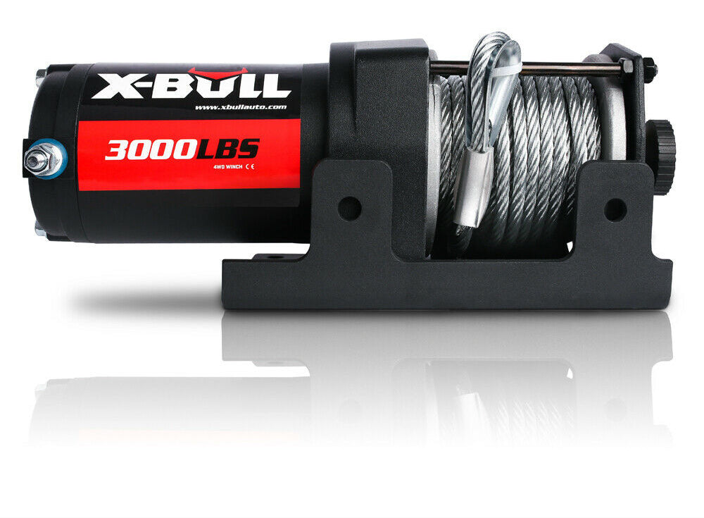 X-BULL Electric Winch 3000lbs/1360kg Wireless 12V Steel Cable ATV 4WD BOAT 4X4