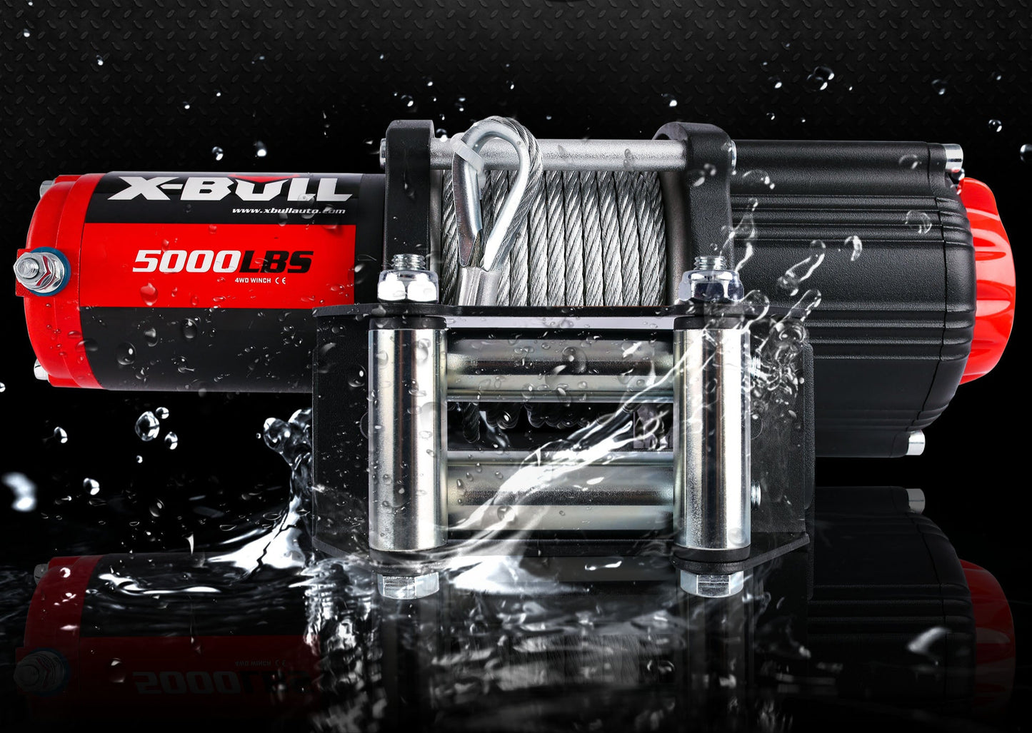 X-BULL Electric Winch 12V 5000LBS Wireless 15.2M Steel Cable ATV UTV 4WD Boat