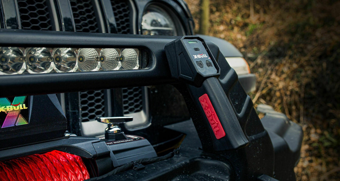 X-BULL Electric Winch 12V Synthetic Rope Wireless 14500LB Remote 4X4 4WD Boat
