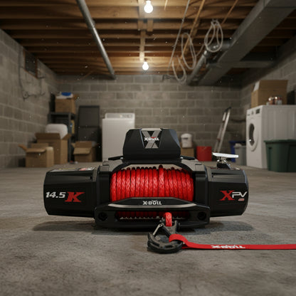 X-BULL Electric Winch 12V Synthetic Rope Wireless 14500LB Remote 4X4 4WD Boat
