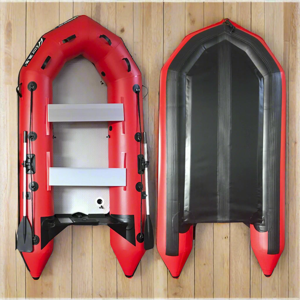 3m Inflatable Dinghy Boat Tender Pontoon Rescue- Red