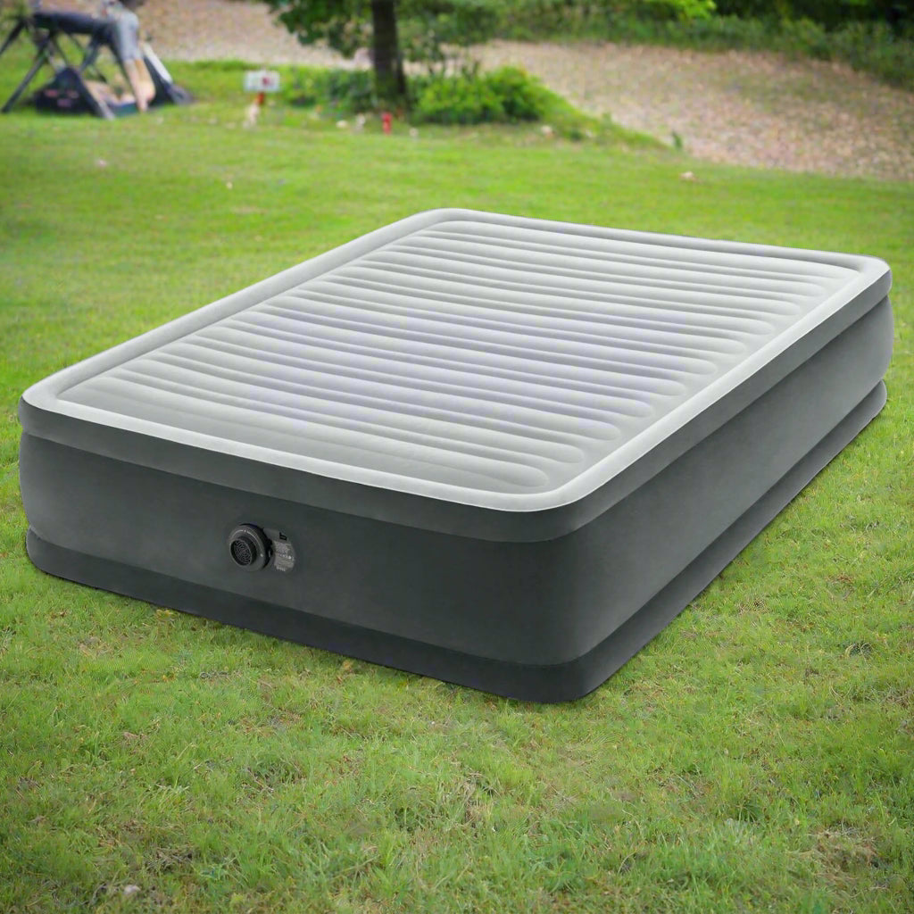 Intex Dura-Beam Deluxe Queen Comfort-Plush Elevated Air Mattress