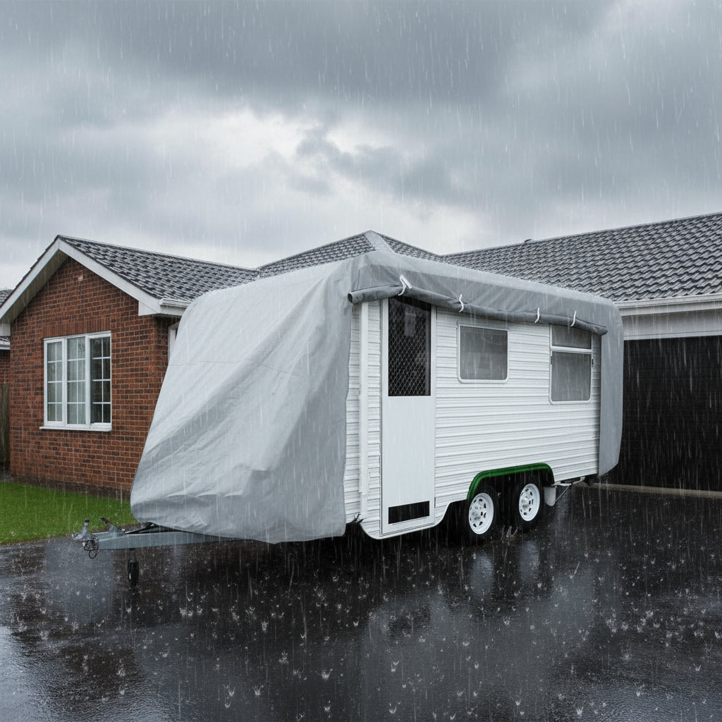 Wallaroo Caravan Cover With Side Zip Campervan 10-13 ft