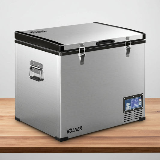 Kolner 75l Portable Fridge Chest Freezer With Lcd Panel - Rv Vehicle Camping Refrigerator