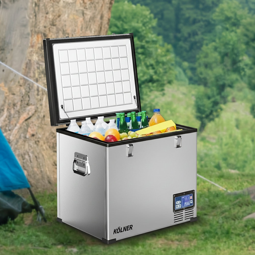 Kolner 75l Portable Fridge Chest Freezer With Lcd Panel - Rv Vehicle Camping Refrigerator