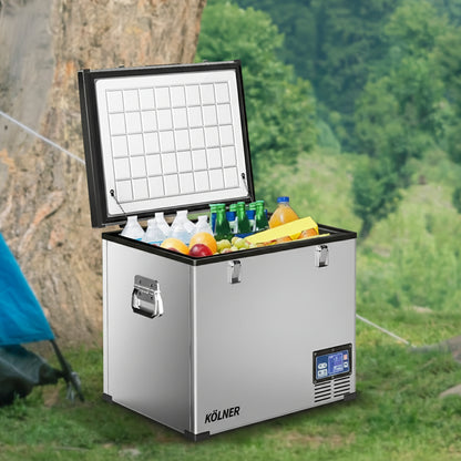 Kolner 75l Portable Fridge Chest Freezer With Lcd Panel - Rv Vehicle Camping Refrigerator