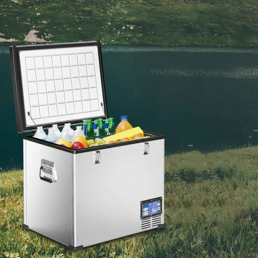 Kolner 75l Portable Fridge Chest Freezer With Lcd Panel - Rv Vehicle Camping Refrigerator