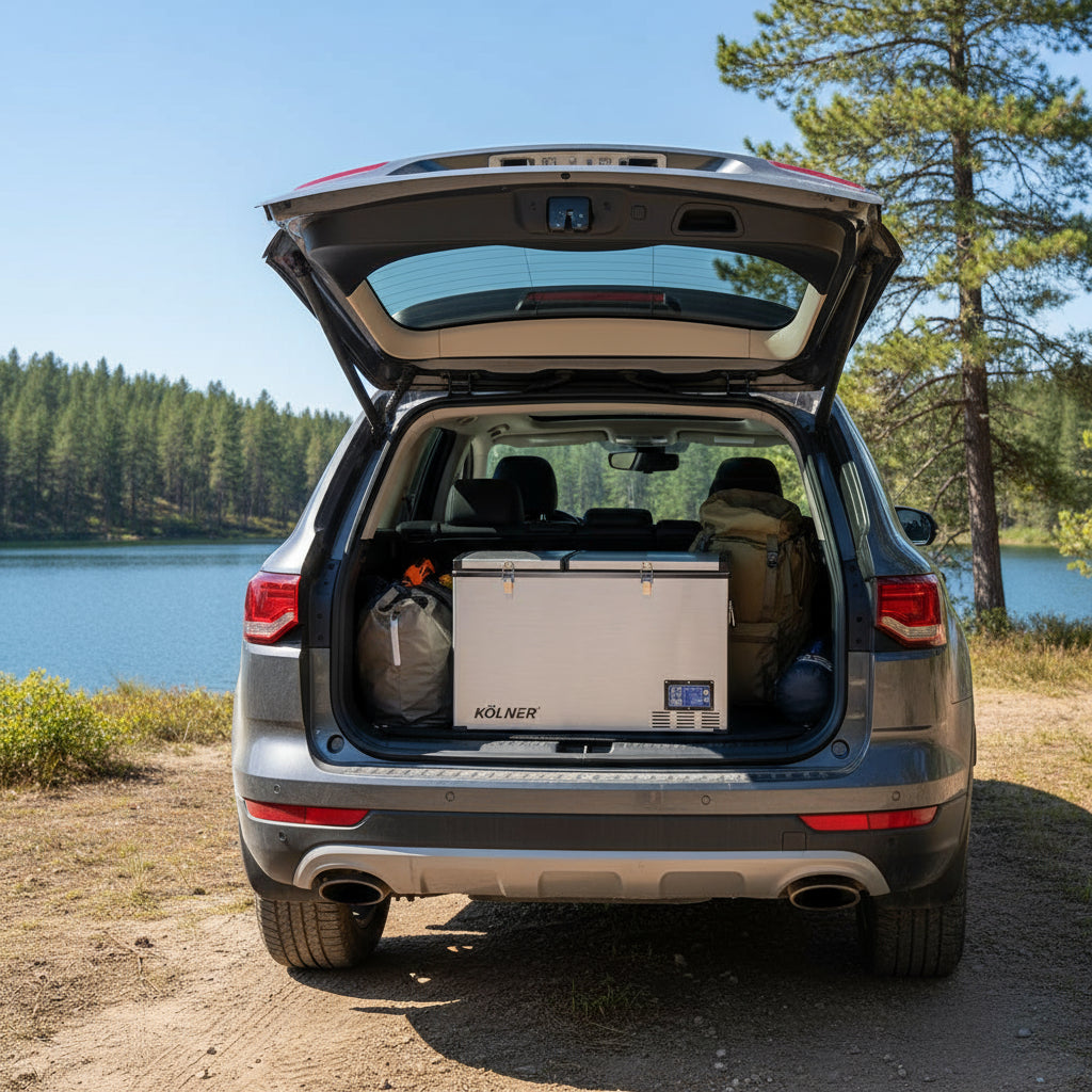 Kolner 80l Portable Fridge Cooler Freezer Camping Car Travel Refrigerator