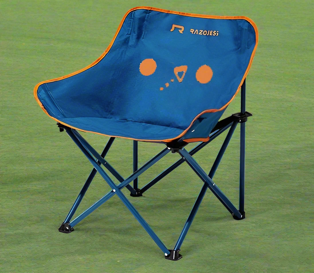 RAZOJESS Moon Chair for Outdoor Camping Fishing Picnic Blue