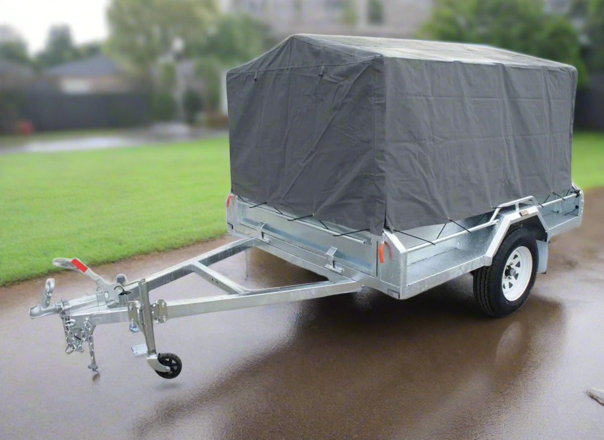 6X4 TRAILER CAGE CANVAS COVER (600mm) Heavy Duty Canvas Best Quality Waterproof