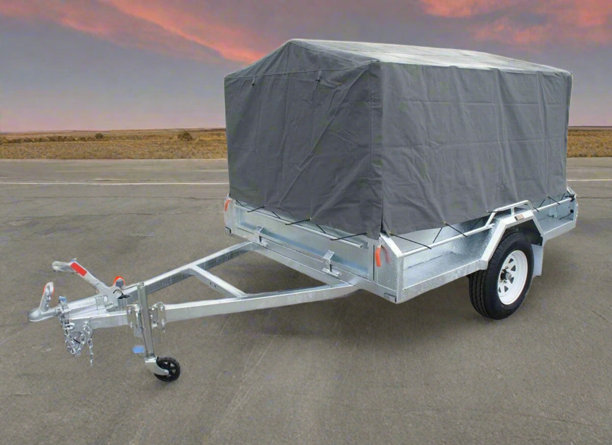 8X5 BOX TRAILER CAGE CANVAS COVER (900mm) 3 FOOT Thick Rip Resistant Waterproof