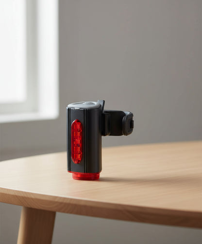 FischerBicycle Rear Light with 360 Floor Light for More Visibility and Protection, Rechargeable Battery