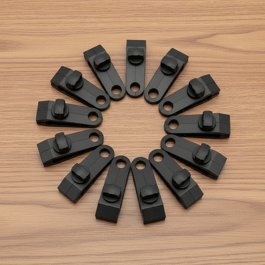 10Pcs Heavy-Duty Awning Tarp Tent Clips for Camping Survival