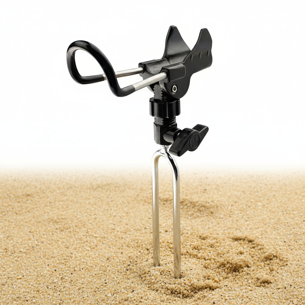 Fishing Rod Bracket Setter Pole Stand Hook Holder Rack Tip-Up Ground Fishing Rod