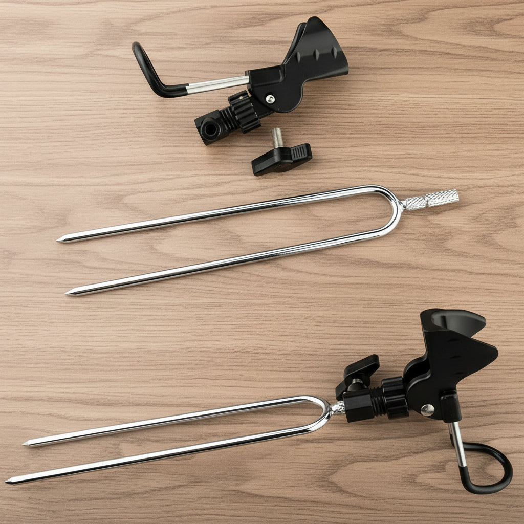 Fishing Rod Bracket Setter Pole Stand Hook Holder Rack Tip-Up Ground Fishing Rod