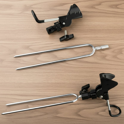 Fishing Rod Bracket Setter Pole Stand Hook Holder Rack Tip-Up Ground Fishing Rod
