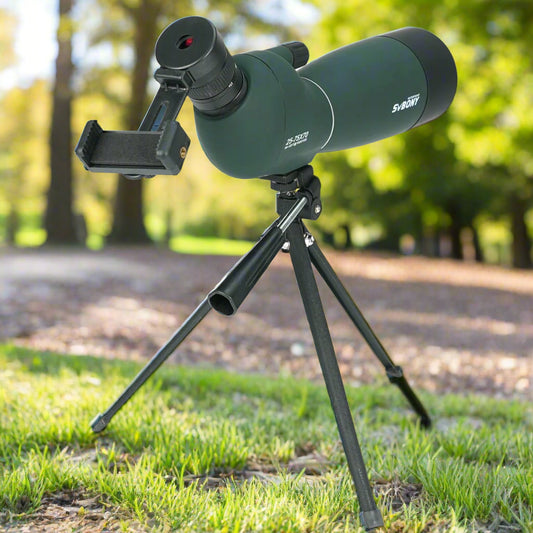 High Definition Birding Scope with Tripod - 25-75x70 - Green Film - 19Mm Eyepiece Red Film