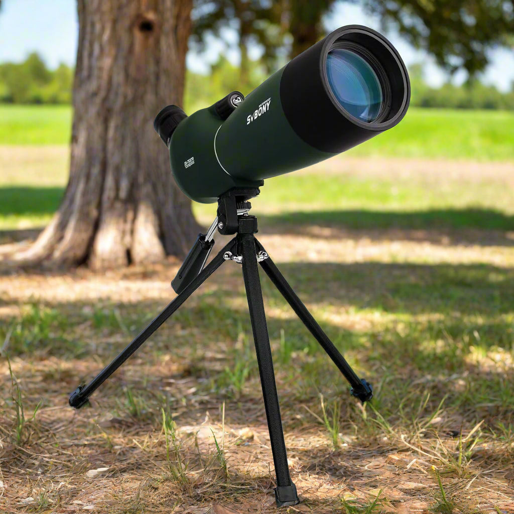 High Definition Birding Scope with Tripod - 25-75x70 - Green Film - 19Mm Eyepiece Red Film