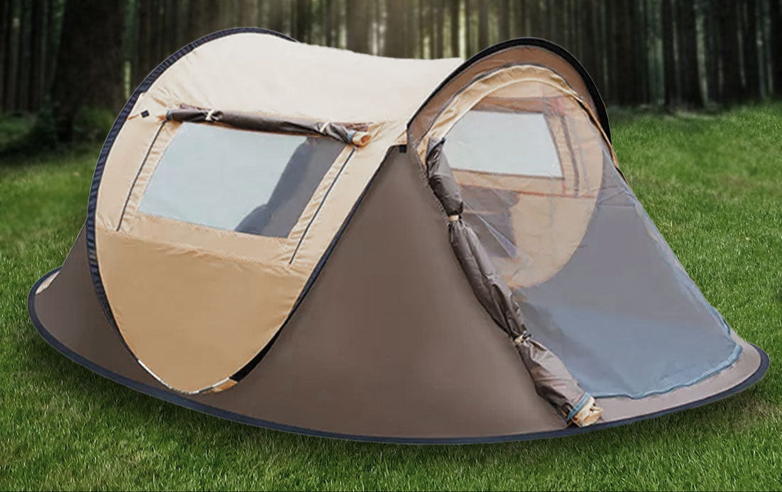 Waterproof Instant Up Beach Camping Tent 3 Person Pop up Tents Family Hiking Dome