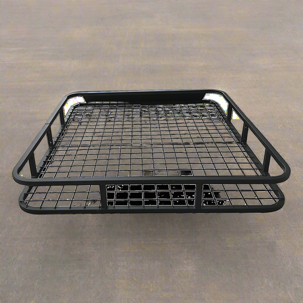 Universal Roof Rack Basket - Car Luggage Carrier Steel Cage Vehicle Cargo