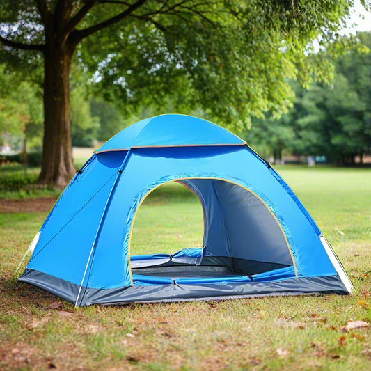(2-3 people)  double door, Blue tent , Expanded size: 200*150*115cm