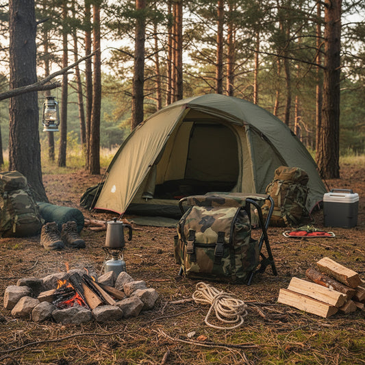 Folding Camo Backpack Stool - Portable Chair for Camping & Fishing