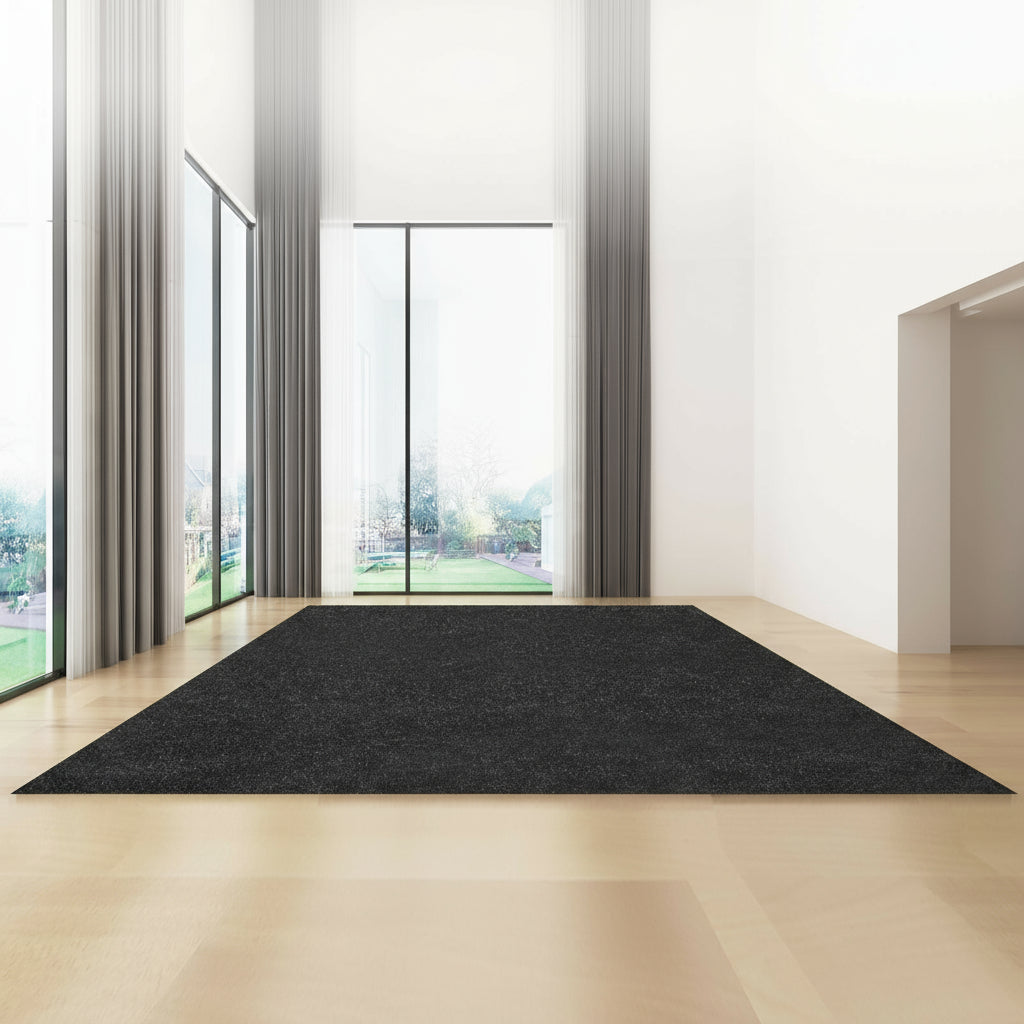 VEVOR Bass Boat Carpet Cutpile Marine Carpet 6 x 13 ft Charcoal Black In/Outdoor