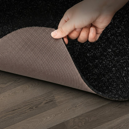 VEVOR Bass Boat Carpet Cutpile Marine Carpet 6 x 13 ft Charcoal Black In/Outdoor