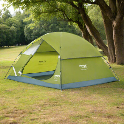 VEVOR Camping Tent, 7 x 7 x 4 ft Fit for 6 Person, Waterproof Lightweight Backpacking Tent, Easy Setup, with Door and Window, for Outdoor Family Camping, Hiking, Hunting, Mountaineering Travel