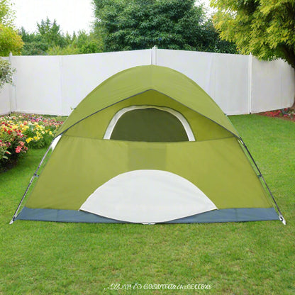 VEVOR Camping Tent, 7 x 7 x 4 ft Fit for 6 Person, Waterproof Lightweight Backpacking Tent, Easy Setup, with Door and Window, for Outdoor Family Camping, Hiking, Hunting, Mountaineering Travel