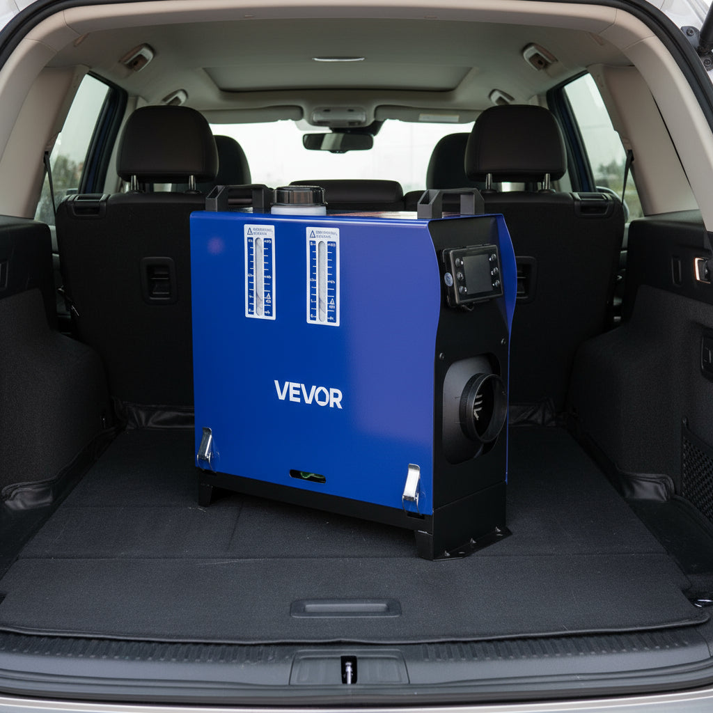 VEVOR Diesel Heater, 8KW, DC 12V/24V, All in One Portable Diesel Air Heater with Remote Control and LCD Screen, Fast Heating Low Noise, 5 L Fuel Tank for Vehicles, Vans, RVs, Campers, and Trucks