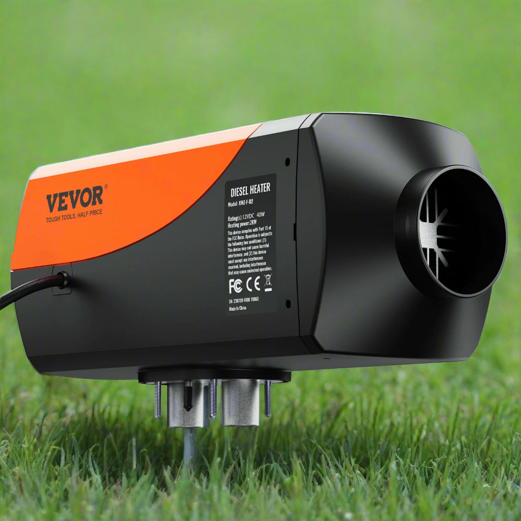 VEVOR Diesel Air Heater, 12V 2KW Diesel Heater with Remote Control and LCD Display, 10L Fuel Tank Diesel Parking Heater, Rapid Heating for RV Trailer Camper Van Boat And Indoors