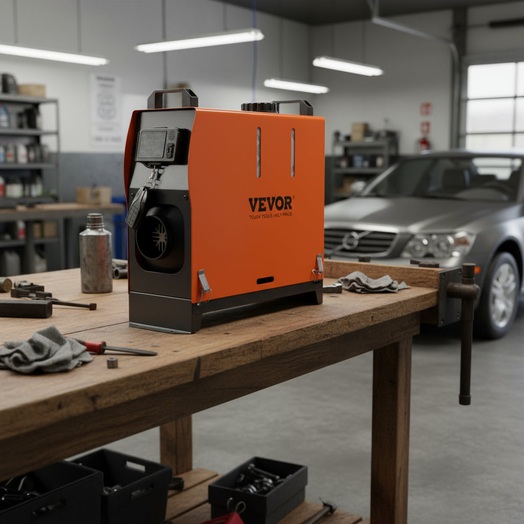 VEVOR 8 KW Diesel Air Heater, Bluetooth App Control All-on-one Diesel Heater with Automatic Altitude Adjustment, Remote Control and LCD, Portable Parking Heater for Home RV Trailer Camper Van Boat