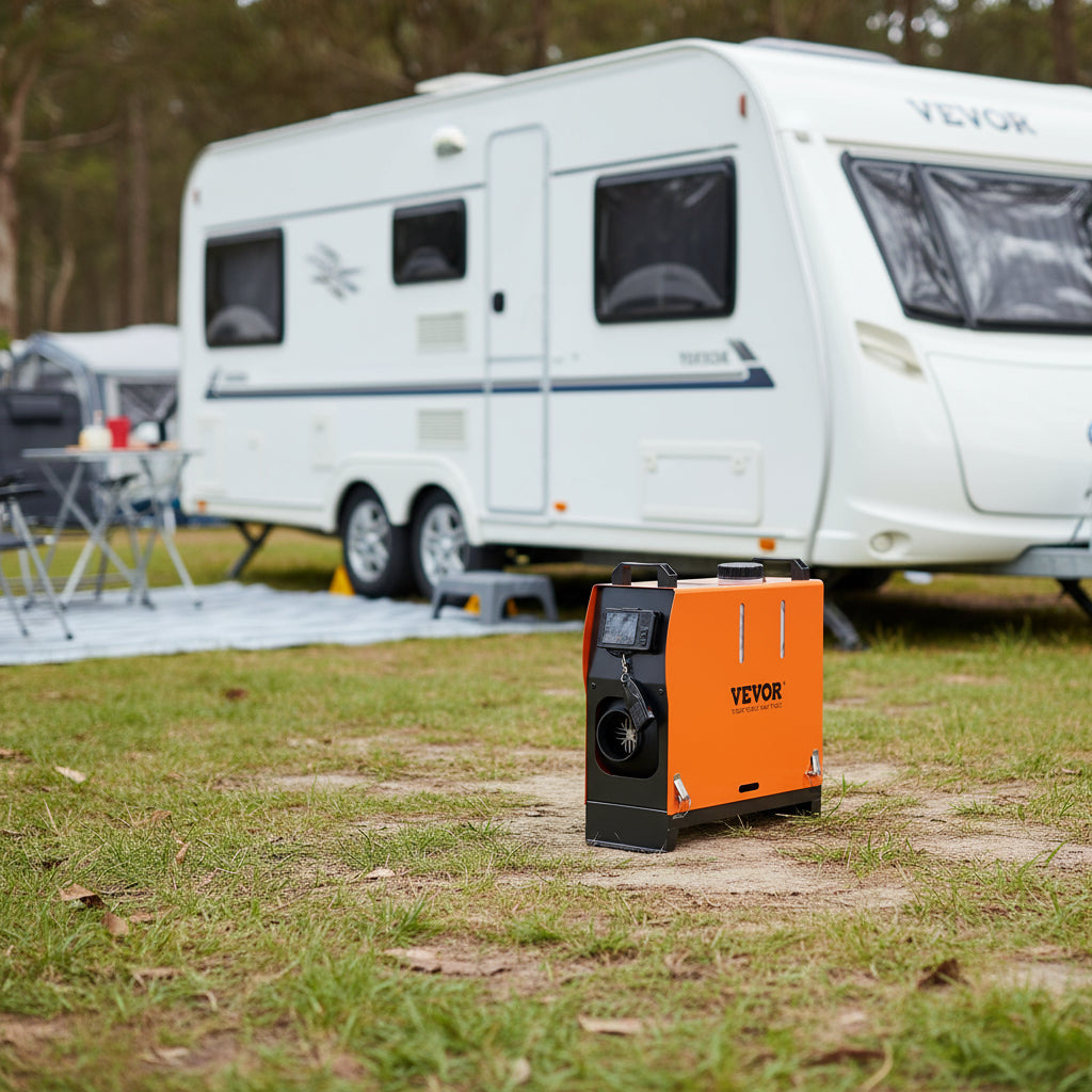 VEVOR 8 KW Diesel Air Heater, Bluetooth App Control All-on-one Diesel Heater with Automatic Altitude Adjustment, Remote Control and LCD, Portable Parking Heater for Home RV Trailer Camper Van Boat