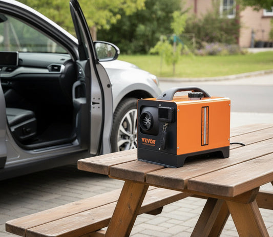 VEVOR Diesel Air Heater, 12V 5KW All-on-one Diesel Heater with Remote Control and LCD Display, 5L Fuel Tank Portable Diesel Parking Heater, Rapid Heating for RV Trailer Camper Van Boat
