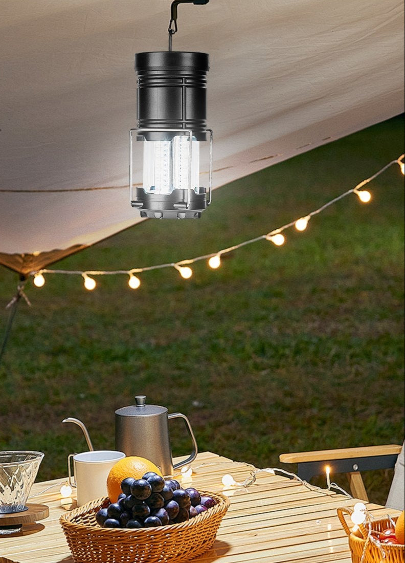 VEVOR LED Camping Lanterns Collapsible Battery Powered Flashlights Set of 4