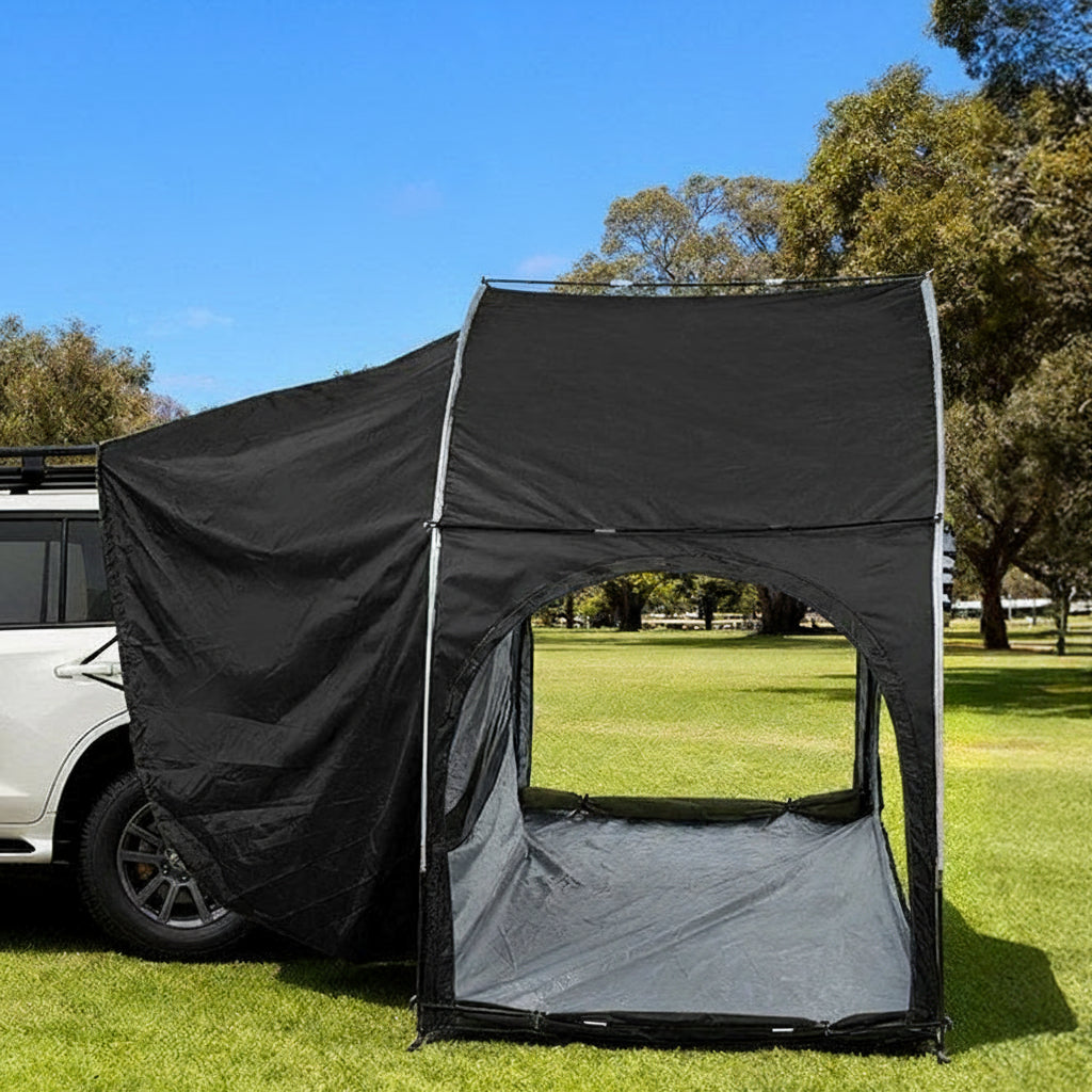 Weisshorn Camping Tent Car SUV Rear Hatchback Tents Canopy Portable Outdoor Family Black