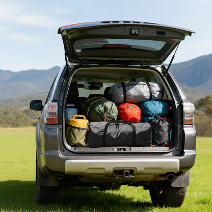 Weisshorn Camping Tent Car SUV Rear Hatchback Tents Canopy Portable Outdoor Family Black